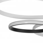 Люстра 669512/6 LED 99Вт 4000К белый-черный 70х70х13 см