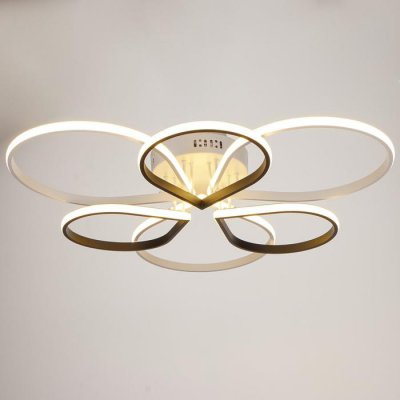 Люстра 669512/6 LED 99Вт 4000К белый-черный 70х70х13 см Люстра 669512/6 LED 99Вт 4000К белый-черный 70х70х13 см