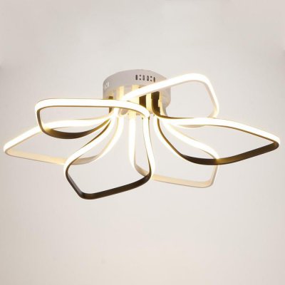 Люстра 669514/6 LED 99Вт 4000К белый-черный 71х71х18,5 см