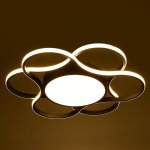 Люстра 669515 LED 106Вт 4000К черный 60х60х7 см