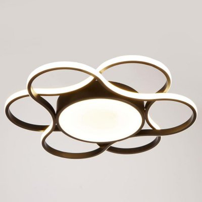 Люстра 669515 LED 106Вт 4000К черный 60х60х7 см Люстра 669515 LED 106Вт 4000К черный 60х60х7 см