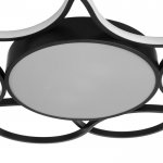 Люстра 669518 LED 140Вт 4000К черный 80х80х6 см