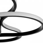 Люстра 669518 LED 140Вт 4000К черный 80х80х6 см