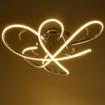 Люстра 669521/3 LED 69Вт 4000К хром 60х60х14 см