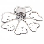 Люстра 669522/6 LED 56Вт 4000К хром 62х62х14 см