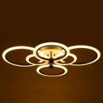 Люстра с ПДУ 669526 LED 144Вт 3000-6000К диммер кофе 78х58х12 см