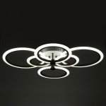 Люстра с ПДУ 669526 LED 144Вт 3000-6000К диммер кофе 78х58х12 см