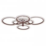 Люстра с ПДУ 669526 LED 144Вт 3000-6000К диммер кофе 78х58х12 см