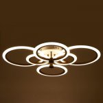 Люстра с ПДУ 669526 LED 144Вт 3000-6000К диммер кофе 78х58х12 см