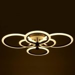 Люстра с ПДУ 669526 LED 144Вт 3000-6000К диммер кофе 78х58х12 см