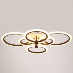 Люстра с ПДУ 669526 LED 144Вт 3000-6000К диммер кофе 78х58х12 см