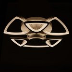 Люстра с ПДУ 661317/6 LED 130Вт диммер 3 режима 3000-6000К белый 62x62x8 см