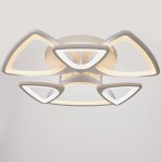 Люстра с ПДУ 661317/6 LED 130Вт диммер 3 режима 3000-6000К белый 62x62x8 см