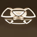 Люстра с ПДУ 661317/6 LED 130Вт диммер 3 режима 3000-6000К белый 62x62x8 см