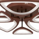 Люстра с ПДУ 661318/6 LED 130Вт диммер 3 режима 3000-6000К кофе 62x62x8 см