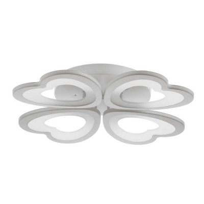 Люстра с ПДУ 661320/4 LED 112Вт диммер 3 режима 3000-6000К белый 58x58x8 см