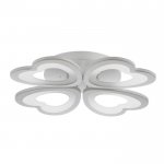 Люстра с ПДУ 661320/4 LED 112Вт диммер 3 режима 3000-6000К белый 58x58x8 см