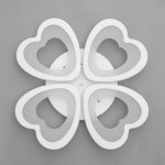 Люстра с ПДУ 661320/4 LED 112Вт диммер 3 режима 3000-6000К белый 58x58x8 см