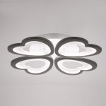 Люстра с ПДУ 661320/4 LED 112Вт диммер 3 режима 3000-6000К белый 58x58x8 см