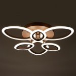 Люстра с ПДУ 661324/6 LED 126Вт диммер 3 режима 3000-6000К кофе 65x65x8 см