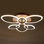 Люстра с ПДУ 661324/6 LED 126Вт диммер 3 режима 3000-6000К кофе 65x65x8 см