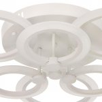 Люстра с ПДУ 661328/6 LED 108Вт диммер 3 режима 3000-6000К белый 54x54x9 см