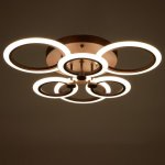 Люстра с ПДУ 661329/6 LED 108Вт диммер 3 режима 3000-6000К кофе 54x54x9 см