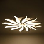 Люстра с ПДУ 661335/12 LED 120Вт диммер 3 режима 3000-6000К белые 78x78x5,5 см