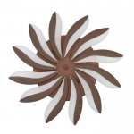 Люстра с ПДУ 661336/12 LED 120Вт диммер 3 режима 3000-6000К кофе 78x78x5,5 см