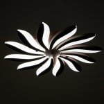 Люстра с ПДУ 661336/12 LED 120Вт диммер 3 режима 3000-6000К кофе 78x78x5,5 см