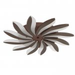 Люстра с ПДУ 661336/12 LED 120Вт диммер 3 режима 3000-6000К кофе 78x78x5,5 см