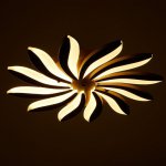 Люстра с ПДУ 661336/12 LED 120Вт диммер 3 режима 3000-6000К кофе 78x78x5,5 см