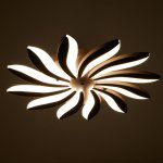 Люстра с ПДУ 661336/12 LED 120Вт диммер 3 режима 3000-6000К кофе 78x78x5,5 см