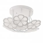 Люстра с ПДУ 661338/7 LED 140Вт диммер 3 режима 3000-6000К белый 56x56x13 см