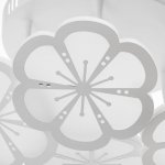 Люстра с ПДУ 661338/7 LED 140Вт диммер 3 режима 3000-6000К белый 56x56x13 см