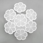 Люстра с ПДУ 661338/7 LED 140Вт диммер 3 режима 3000-6000К белый 56x56x13 см