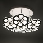 Люстра с ПДУ 661338/7 LED 140Вт диммер 3 режима 3000-6000К белый 56x56x13 см