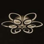 Люстра с ПДУ 661340/12 LED 190Вт диммер 3 режима 3000-6000К белый 75x75x8 см