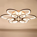 Люстра с ПДУ 661341/12 LED 190Вт диммер 3 режима 3000-6000К кофе 75x75x8 см