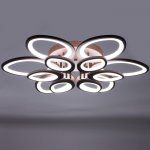 Люстра с ПДУ 661341/12 LED 190Вт диммер 3 режима 3000-6000К кофе 75x75x8 см