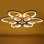 Люстра с ПДУ 661341/12 LED 190Вт диммер 3 режима 3000-6000К кофе 75x75x8 см