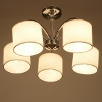 Люстра 6591174/5 E27 40Вт хром 58х58х28 см