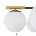 Люстра 6591176/5 E27 40Вт черный-золото 57х57х25 см