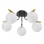 Люстра 6591176/5 E27 40Вт черный-золото 57х57х25 см