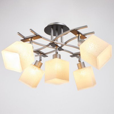 Люстра 6591180/5 E27 40Вт серебро 60х60х24 см Люстра 6591180/5 E27 40Вт серебро 60х60х24 см