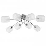 Люстра 6591182/8 E27 40Вт хром 90х90х21 см