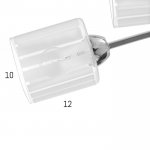 Люстра 6591182/8 E27 40Вт хром 90х90х21 см