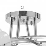 Люстра 6591182/8 E27 40Вт хром 90х90х21 см