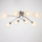 Люстра 6591182/8 E27 40Вт хром 90х90х21 см