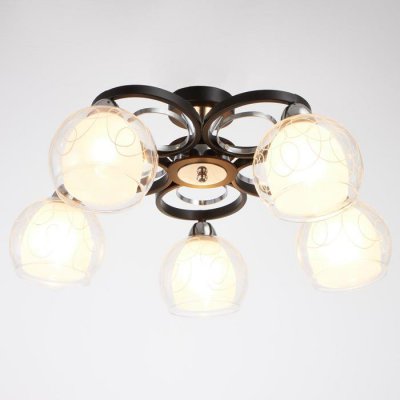 Люстра 6591183/5 E27 40Вт черный-хром 56х56х24 см Люстра 6591183/5 E27 40Вт черный-хром 56х56х24 см